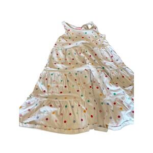 Marvel Spotted Zebra Girls Dress Size S (6-7) Sleeveless Tiered Polka‎ Dot